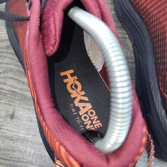 Hoka Men's Rincon 2 Running Shoes Blk/Burgandy Size 8 - Picture 6 of 10